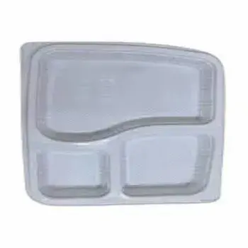 Off White Disposable Food Tray