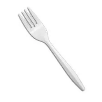 white Disposable Fork