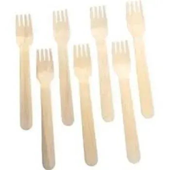 Disposable Plain Brown Disposable Fork
