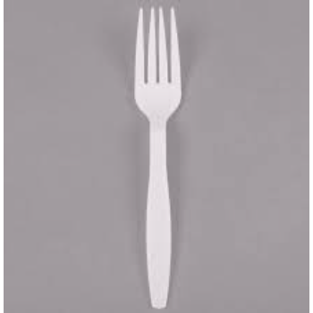 Plain White Disposable Fork