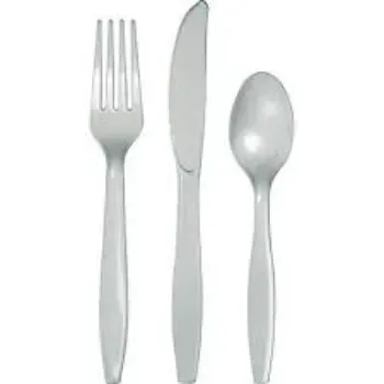 Coated Finished Disposable Plastic Cutlery
