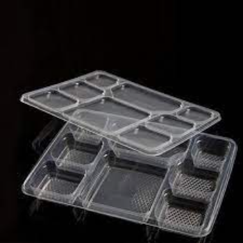 Color Coated Disposable Plastic Food Container