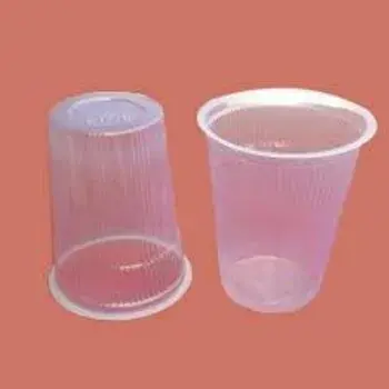Double Layer Disposable Plastic Glass