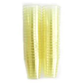 Yellow Disposable Plastic Glass