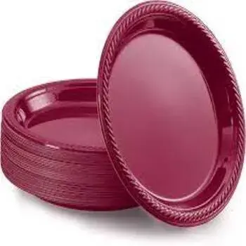 Plain Disposable Plastic Plate