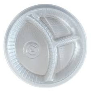 Disposable White Plastic Plate