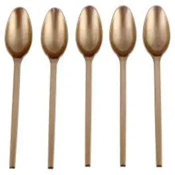 Plain Golden Disposable Spoon