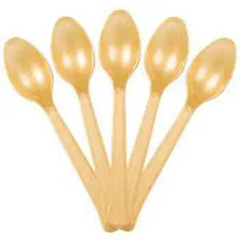 Yellow Disposable Spoon