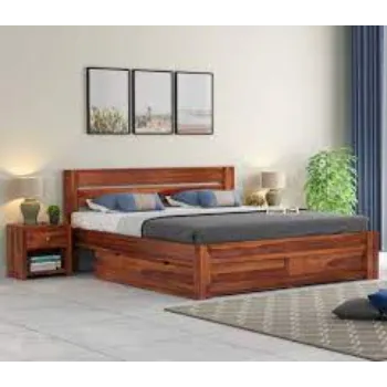 Polished Double Cot Bed