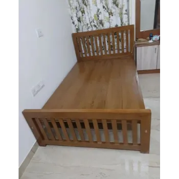 Plain Double Cot Bed