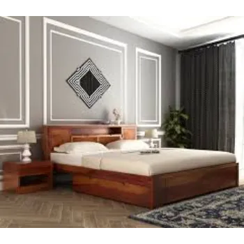 Regimented Structure Double Cot Bed