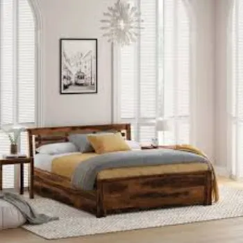 Plain Double Cot Bed