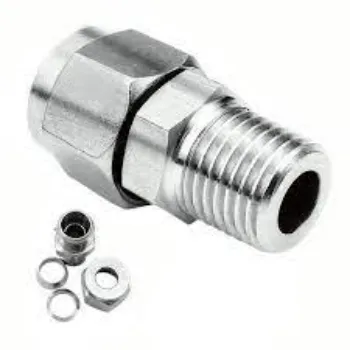 Double Ferrule Fittings Silver  Color 