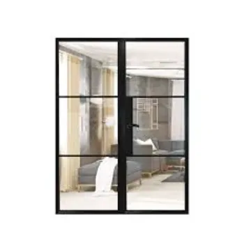 Plain Double Glass Door
