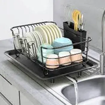 Black Draining Rack