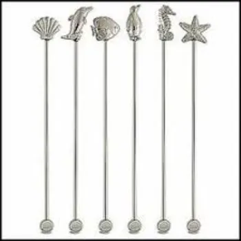 Silver Drink Stirrer