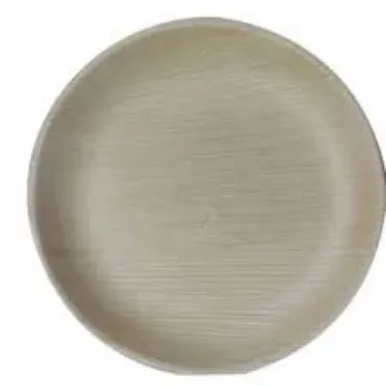 plain white Eco Palm Leaf Plate