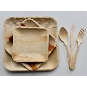 Coated Finished Eco Palm Leaf Plate