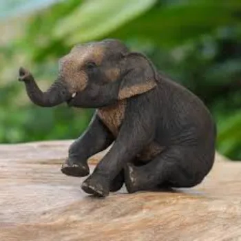  Novica Elephant Statue