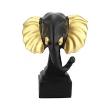  MAJESTIC ELEPHANT HEAD SCULPTURE