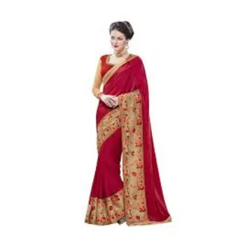 Comfortable  Elite Embroidery Sarees