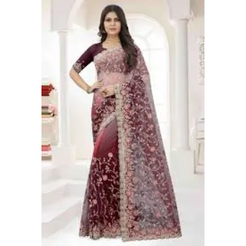 Attractive Elite Embroidery Sarees