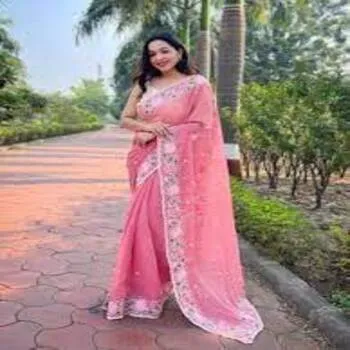 Attractive Designed Elite Embroidery Sarees