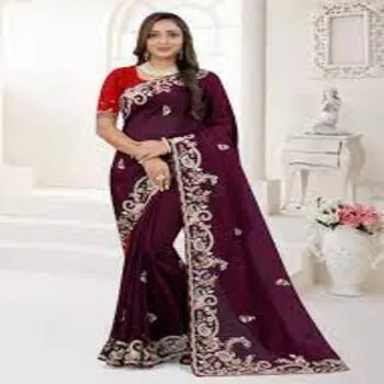 Artistic Elite Embroidery Sarees