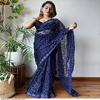 Nice Looking Elite Embroidery Saree
