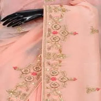Elite Fashionable Embroidery Sarees