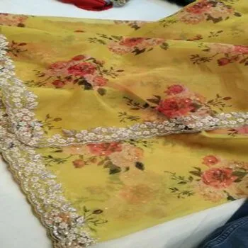 Elite Embroidery Sarees With Blouse