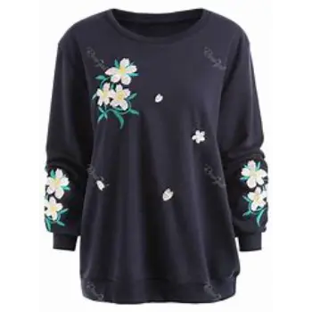 Unique Embroidered Sweatshirt