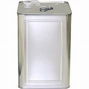 Plain Empty Tin Oil Can