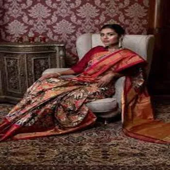 Multicolor Zari Woven Silk Sarees