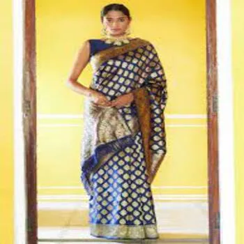 Ethnic Woven Saree For Casual Use