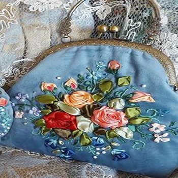 Rose Embroidery Bag For Ladies