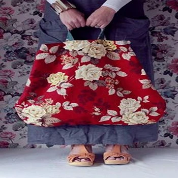 Lavish Red Flower Embroidered Bag For Women