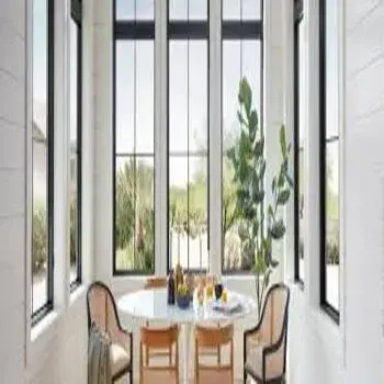 White Modern Fiberglass Window