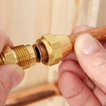 Flare Fittings Golden Color