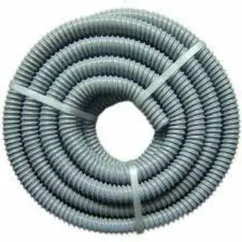 Grey, Flexible Plumbing Pipe