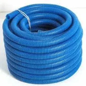 Blue, Flexible Plumbing Pipe