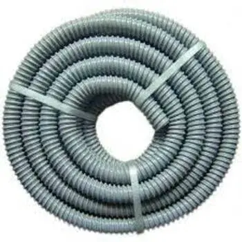 Grey, Flexible Plumbing Pipe