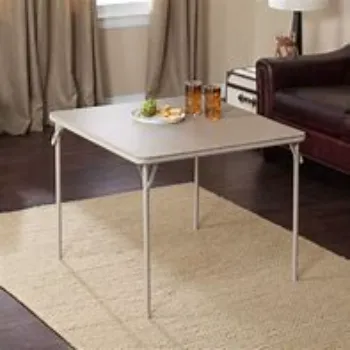 Furnished folding table 