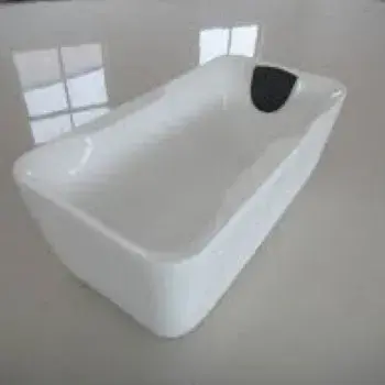 Chrome Polished, FRP Bath Tub