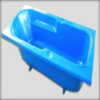 Blue, FRP Bath Tub