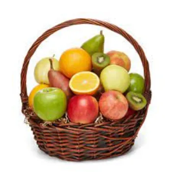 Brown Fruit Basket