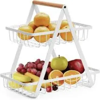 White Fruit Display Stand