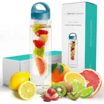   Plain Metal Fruit Infusing Water Bottle