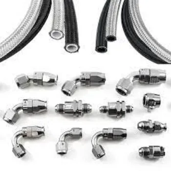 Fuel Line Fittings  Silver Color 