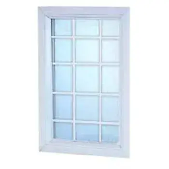White UPVC Fixed Window, Glass Thickness: 3mm